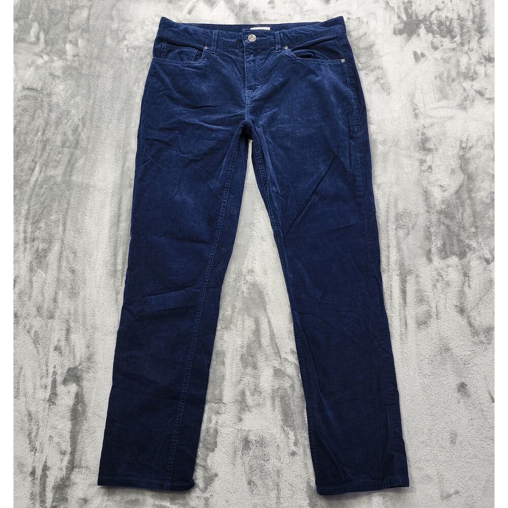 Hang Ten Pants Mens 34 X 32 Blue‎ Corduroy Standard Fit Stretch Cotton Preppy